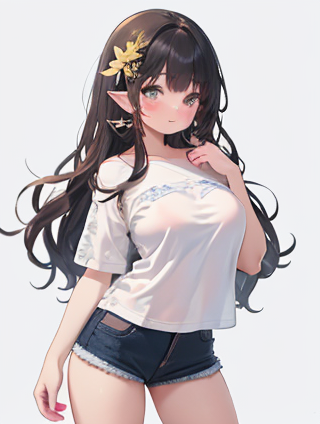 女孩思考问题简笔画的描绘与解读